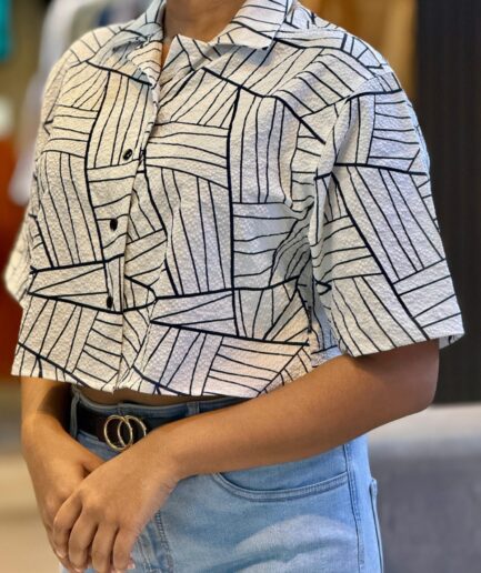 Sketch - Printed Popcorn Top