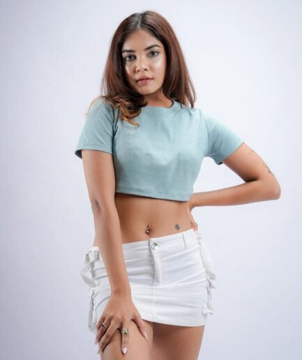 Sparky - High Neck Crop Top